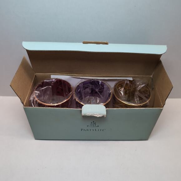 PartyLite Global Fusion Votive Holder Trio P8372 With Original Box - Picture 2 of 16